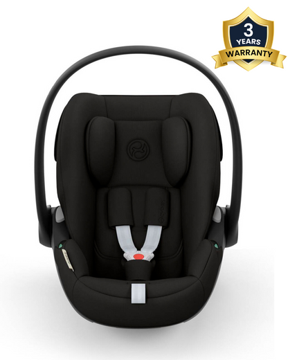 Cybex Cloud G i-Size Baby Car Seat-Rear Facing-Aircraft Certified-Near Flat Reclining Seat-14 Positions Adjustable Headrest-For 0 to 2Y (Upto 13 Kg)-Magic Black