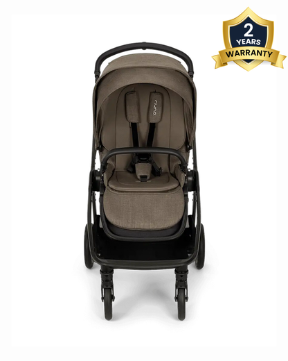 Nuna TRIV Next Baby Stroller-With Cup Holder-One Hand Fold-Includes Rain Cover & Post Adaptors-2 Years Warranty-Pram for 0 to 4Y (Upto 22Kg)-Pistachio