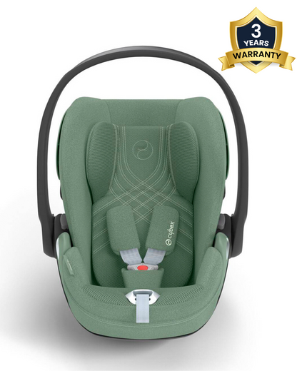 Cybex Coya Cabin Friendly Stroller & Cloud T i-Size Plus Car Seat Travel System-Includes Adapters-Matt Black Frame & Leaf Green