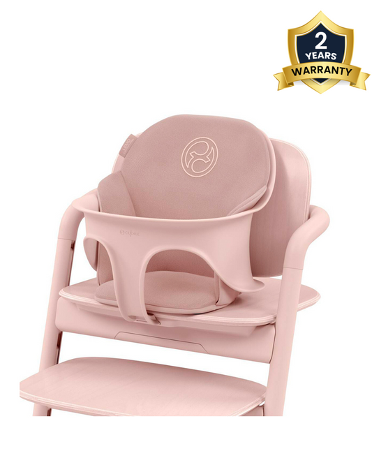 Cybex Lemo Comfort Inlay-Includes Baby Set Seat, Surface & Backrest Cushion-Adds Comfort To The Lemo Chair-2 Years Warranty-Pearl Pink