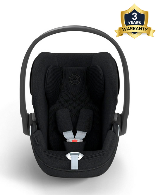 Cybex Coya Cabin Friendly Stroller & Cloud T i-Size Plus Car Seat Travel System-Includes Adapters-Matt Black Frame & Sepia Black