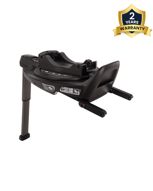 Nuna Cari Next Carry Cot With Base Curv-Carry Cot Features (Doubling As Car Seat and Carry Cot, 3 Point Harness, Upto 13 Kg)-Base Features (Smart Swivel Lock- Button For 360 Degrees Rotation Adjustment)-Granite & Caviar