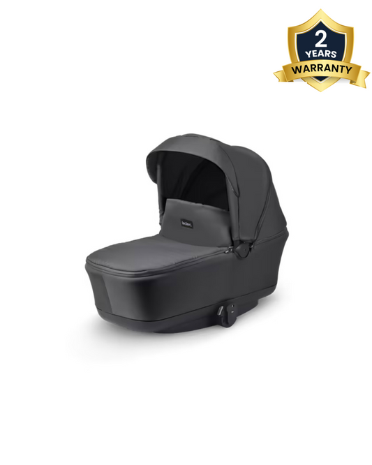 Leclerc Bassinet with 3 Position Recline-Compact Fold-Compatible with all Leclerc Strollers-Adapters Included-For 0 to 6M-Black