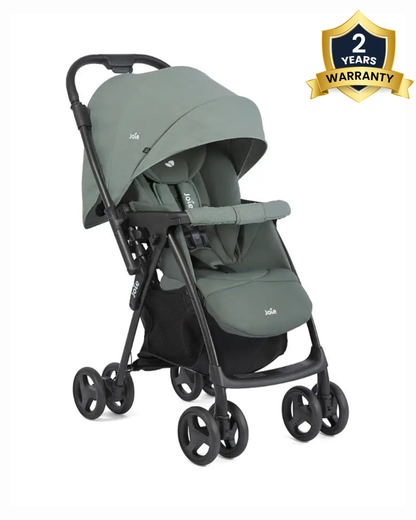 Joie Mirus Lightweight Stroller-Reversible Parent Handle Bar-Car Seat Compatible-2 Years Warranty-For 0 to 3Y (Upto 15Kg)-Celeste