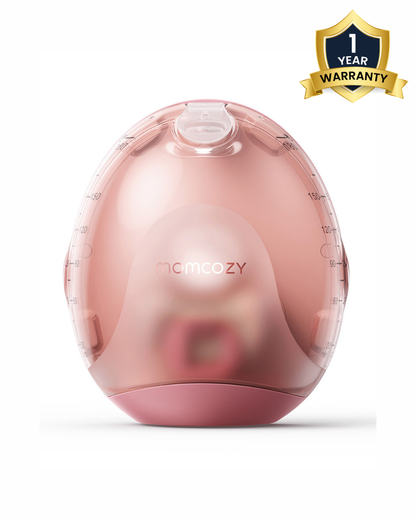 Momcozy Air 1 Ultra-Slim Double Wearable Breast Pump-Smart App with Personalized Suction & Speed Control, Wireless Charging Case with Real-Time Milk Tracking