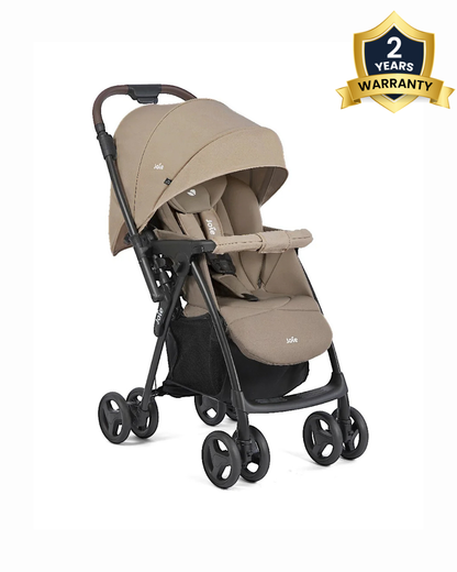 Joie Mirus Lightweight Stroller-Reversible Parent Handle Bar-Car Seat Compatible-2 Years Warranty-For 0 to 3Y (Upto 15Kg)-Beach