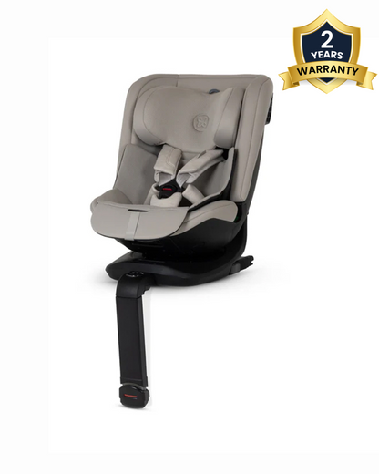 Silver Cross Motion 3 All Size 360 Baby Car Seat-Convertible (Front & Rear Facing)-2026 Edition-New Waffle Jersey Fabric for Enhanced Airflow-Includes Sunshade, Summer Liner & Seatbelt Pad-3 Position Recline-From 0 to 12Y-Natural Taupe