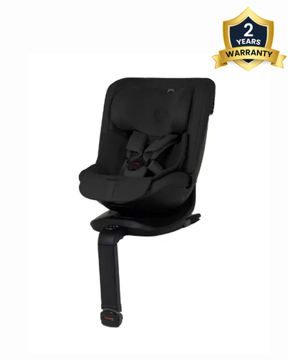 Silver Cross Motion 3 All Size 360 Baby Car Seat-Convertible (Front & Rear Facing)-2026 Model-New Waffle Jersey Fabric for Enhanced Airflow-Includes Sunshade, Summer Liner & Seatbelt Pad-3 Position Recline-From 0 to 12Y-Iconic Black