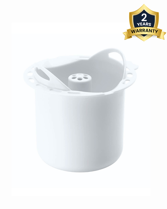 Beaba Babycook Solo Pasta & Rice Cooker Attachment for Starchy Baby Food like Dal, Rice, Pasta-Holds 350g Cooked Grains-White