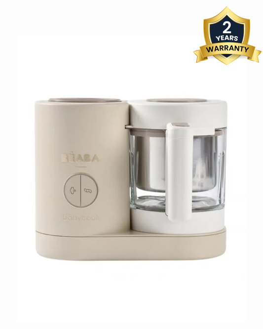 Beaba Babycook Neo 6 in 1 Baby Food Processor-Steam Cooker, Blender, Bottle Warmer & Sterilizer with 1250ml Glass Bowl-Clay