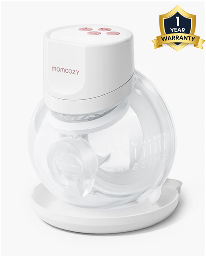 Momcozy S12 Pro Quick Single Wearable Breast Pump-Portable-With Long Battery Life-Hybrid DoubleFit Flange-24mm-3 Modes and 9 Levels-Hands Free-Quiet Motor-White