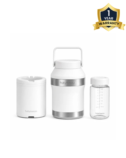 Baby Brezza All Day Breastmilk Portable Cooler-Upto 12 Hour Ice-Free Cooling-Double Insulated Stainless Steel Thermos-Perfect for Travel-300ml