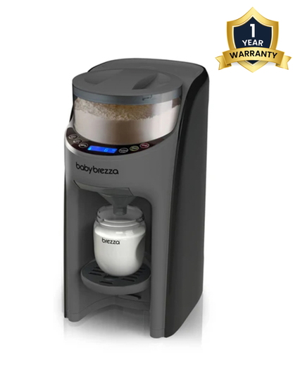 Baby Brezza Formula Pro Advanced Formula Dispenser-Instant Warm Formula with 3 Temperature Settings-Adjustable Serving Size(60-300 ml)-Accurate Mixing-Airtight Formula Storage-Removable & Dishwasher Safe Water Tank-Charcoal