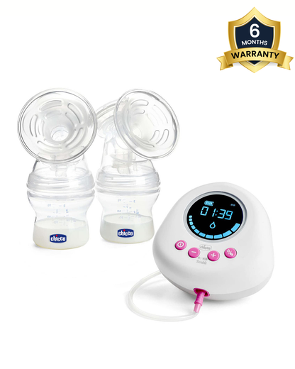 Chicco Double Electric Breast Pump-Dual Phase-10 Setting Levels-Milk Expression Pump