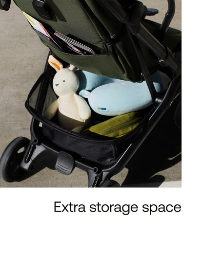 Bugaboo Butterfly 2 Cabin Friendly Stroller-One Second Ultra Compact Fold-Flat Reclining Seat-Large Storage Basket-Car Seat Compatible-2 Years Warranty-For 0 to 4Y-Forest Green