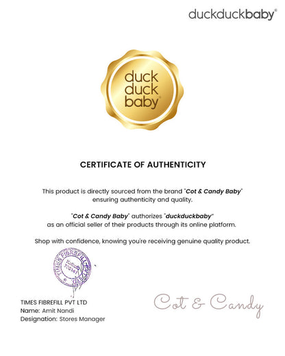 Cot & Candy Baby Mustard Bubble Romper-Floral-Organic Cotton-For Infants