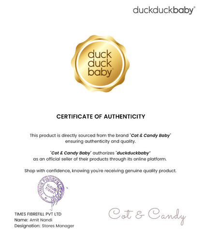 Cot & Candy Baby Navy Blue Winter Wear Hoodie & Jogger Set-Solid-GOTS Certified Organic Fleece-For Infants