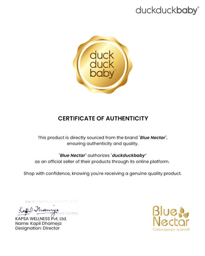 Blue Nectar Stretch Marks Oil-With Saffron and Almond-For Marks, Scars, Aging and Wrinkled Skin-Pregnancy Safe