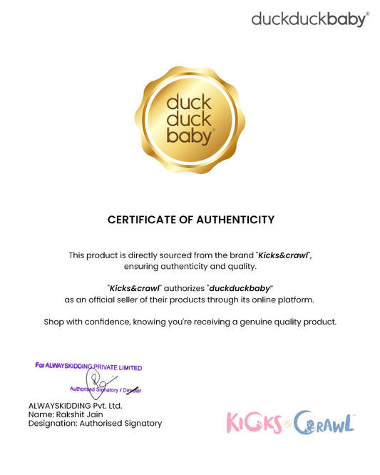 Kicks & Crawl Off White Smart Casuals-The Star Set-Cotton-For Infants