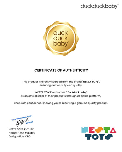 Nesta Toys Easel With Adjustable Double Sided Magnetic Board-Enhances Motor Skills-Art & Craft Kit-18M+