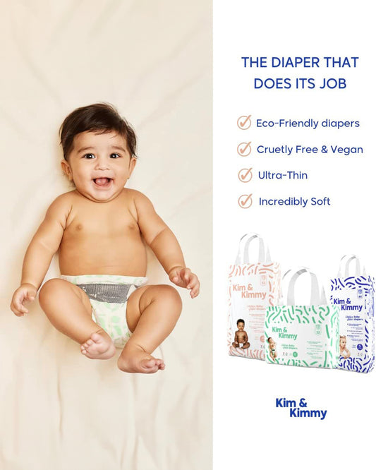 Kim & Kimmy Space Travel Taped Diapers-Size 5 (12-17Kg)-With Wetness Indicator