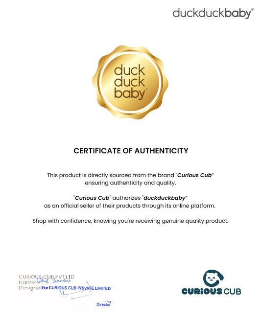 Curious Cub Tummy Time Book-Includes Baby Safe Mirror-Encourage Tummy Time-Learning & Educational Toys-0 to 12M