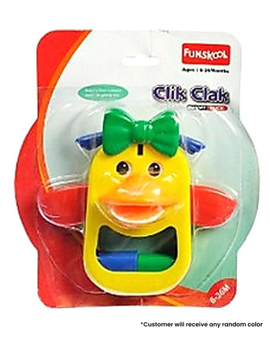 Funskool Giggles Click Clack Duck Rattle Toy-For Infants