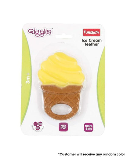 Funskool Giggles Ice Cream Teether-Multi Textured & Easy to Grasp