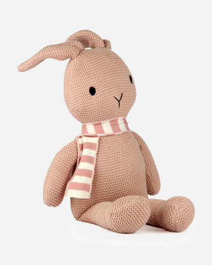 Bambini Baby Pink Bugs Bunny Knitted Soft Toy-Improves Tactile Stimulation-Plush Cuddly Toy For Newborn