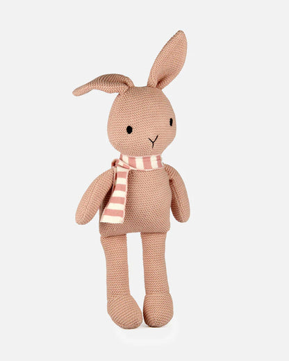 Bambini Baby Pink Bugs Bunny Knitted Soft Toy-Improves Tactile Stimulation-Plush Cuddly Toy For Newborn