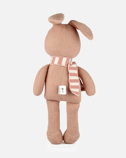 Bambini Baby Pink Bugs Bunny Knitted Soft Toy-Improves Tactile Stimulation-Plush Cuddly Toy For Newborn