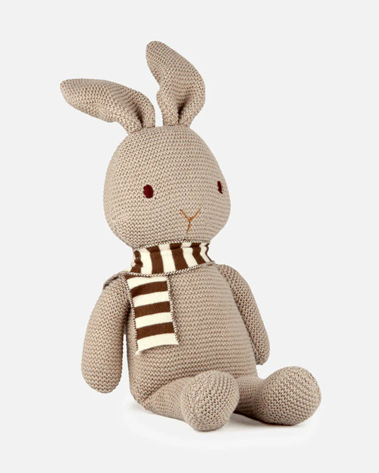 Bambini Almond Bugs Bunny Knitted Soft Toy-Improves Tactile Stimulation-Plush Cuddly Toy For Newborn