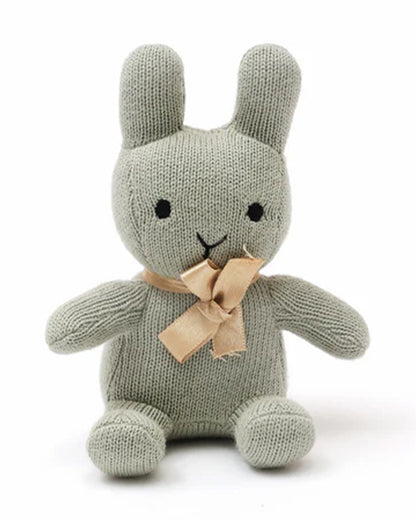 Bambini Sweet Green Bun Knitted Soft Toys-Improves Tactile Stimulation-Plush Cuddly Toy For Newborn