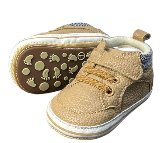 NINO BELLO Brown Velcro Shoes For Infants