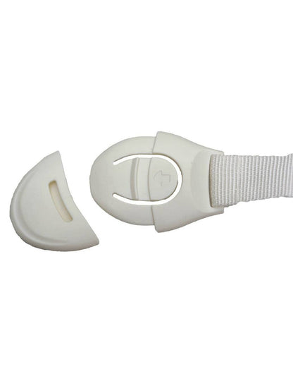 SYGA Baby Safety Lock-Prevents Child from Opening of Cabinet, Drawer & Wardrobe-Easy to Install-White
