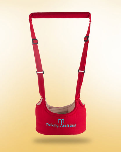 Syga Red Handheld Vest Style Baby Walking Harness-With Adjustable Straps-for Infants