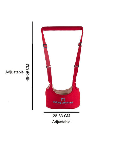 Syga Red Handheld Vest Style Baby Walking Harness-With Adjustable Straps-for Infants