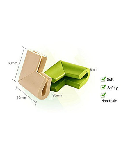 SYGA Edge Guard Protector-Suitable for Table and Desk-With Impact Absorbing Foam-U Shape-Brown