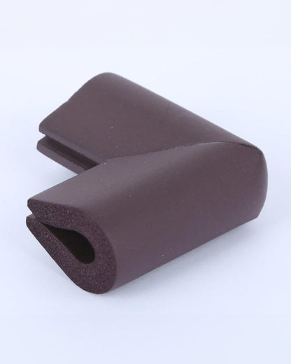 SYGA Edge Guard Protector-Suitable for Table and Desk-With Impact Absorbing Foam-U Shape-Brown