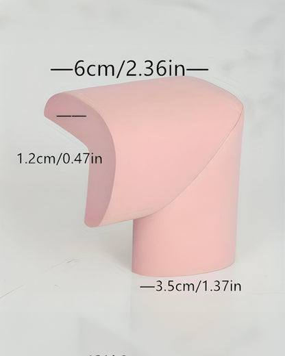 SYGA Edge Guard Protector-Suitable for Table and Desk-With Impact Absorbing Foam-L Shape-Light Pink