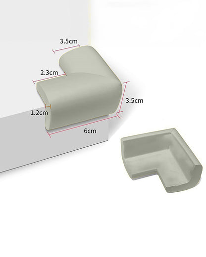 SYGA Edge Guard Protector-Suitable for Table and Desk-With Impact Absorbing Foam-L Shape-Grey