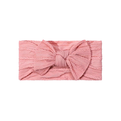 Syga Mustard, Peach & Blue Headbands-Solid-Cotton Blend-Pack Of 4-For Infants