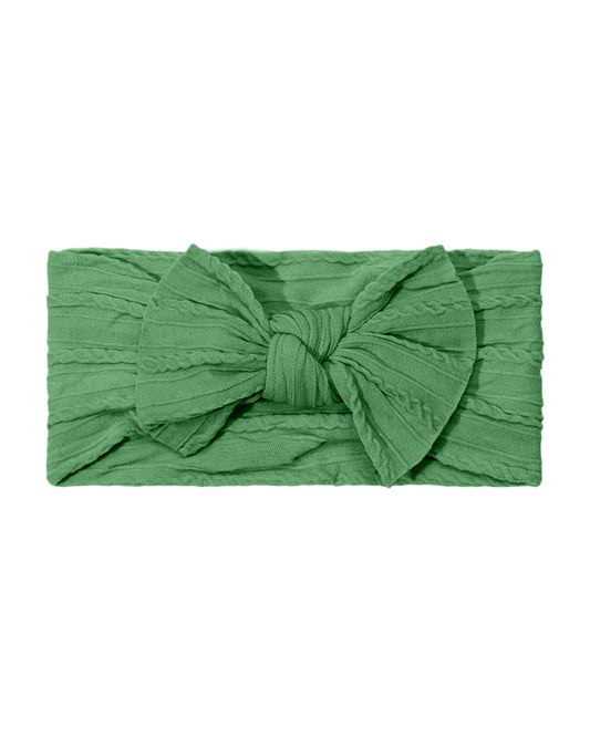 Syga Green Headband-Solid-Cotton Blend-For Infants