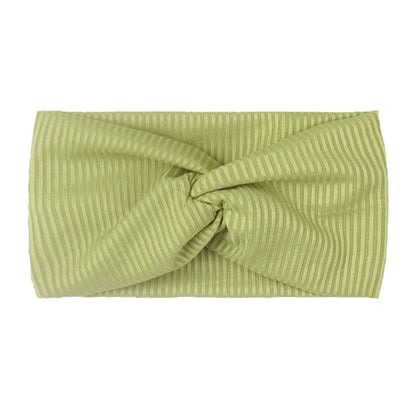 Syga Navy Blue, Green & Olive Headbands-Solid-Cotton & Nylon-Pack Of 3-For Infants