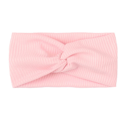 Syga Pink, Lavender & Light Grey Headbands-Solid-Cotton-Pack Of 4-For Infants