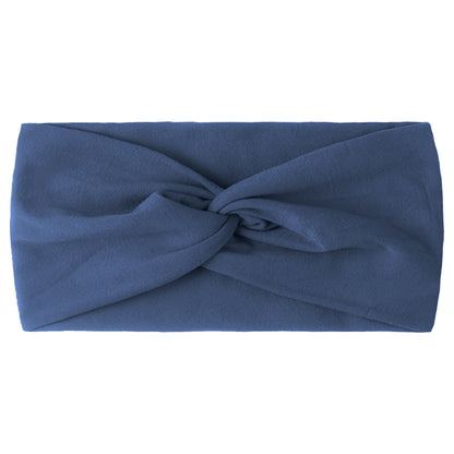 Syga Navy Blue, Green & Olive Headbands-Solid-Cotton & Nylon-Pack Of 3-For Infants