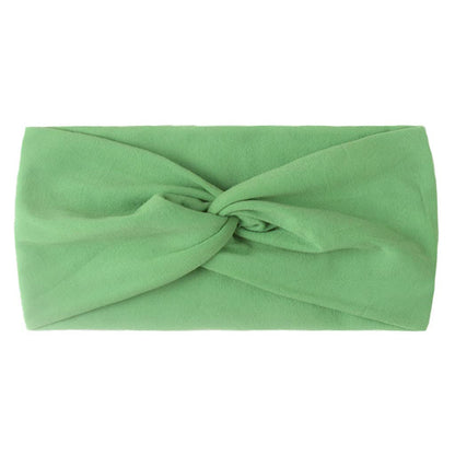 Syga Navy Blue, Green & Olive Headbands-Solid-Cotton & Nylon-Pack Of 3-For Infants