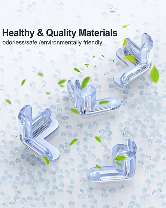 SYGA Edge Guard Protector-Pre Taped-Suitable for Table and Desk-With Impact Absorbing Foam-T Shape-Transparent