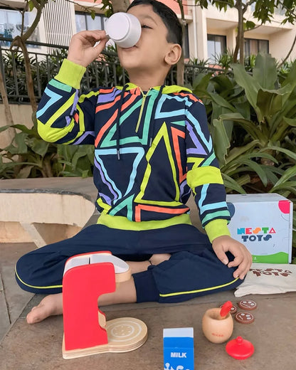 Nesta Toys Wooden Coffee Maker Red-Enhances Creativity-Non Toxic Colors-Pretend & Play Toy-24M+