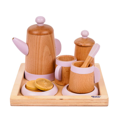 Nesta Toys Wooden Tea Set-10 Pieces-Enhances Role Play-Pretend & Play Toy-24M+